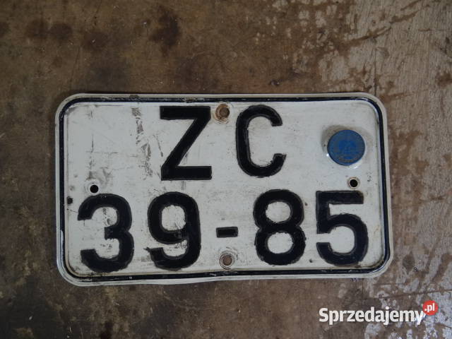 blacha rejestracja MZ Simson AWO IFA org DDR Żary