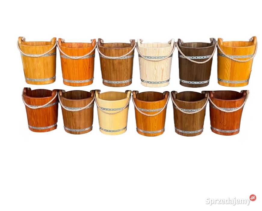 Wiaderko Drewniane Ozdobne Ogrodowe Do Studni Dębica