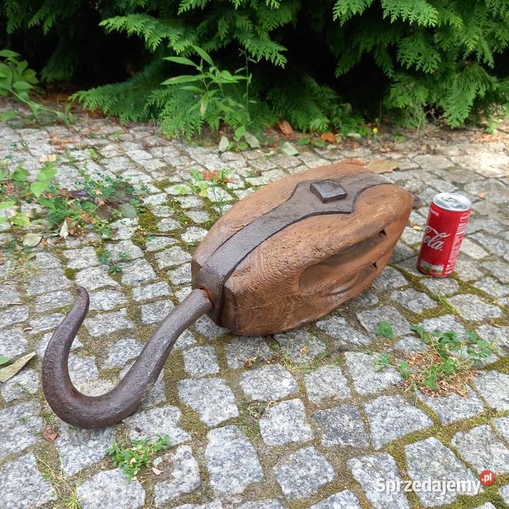 Marynistyka żeglarstwo duży blok linowy bloczek Kolekcje