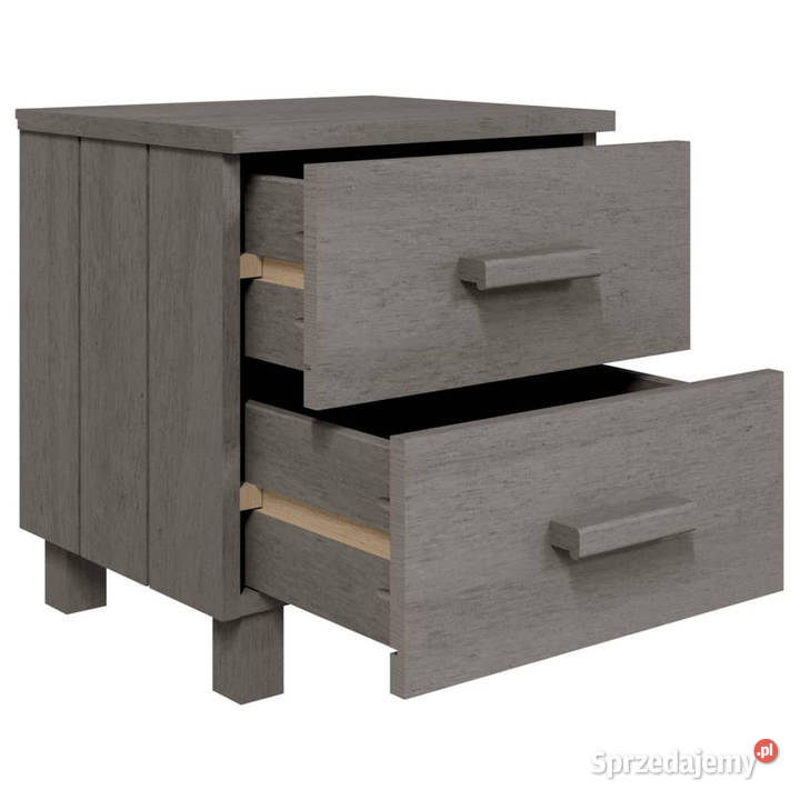 Szafka nocna HAMAR jasnoszara 40x35x445 drewno