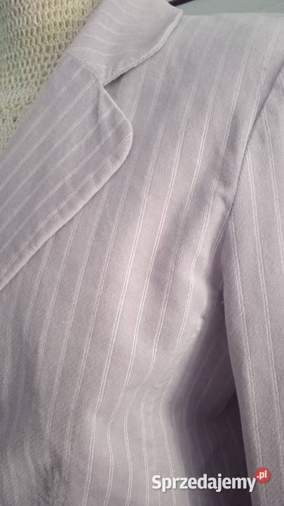 FRANCUSKI ŻAKIET PUDROWY RÓŻ r 42 Inny materiał sprzedam