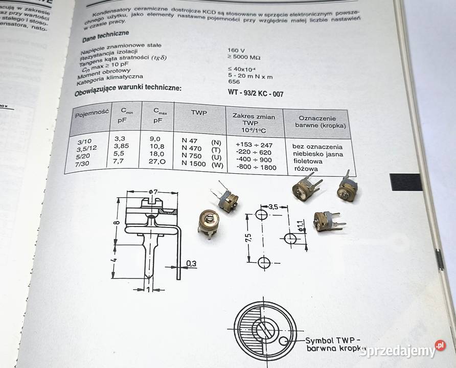 Kondensator Trymer KCD 730 CERAD Elektronika Gdańsk