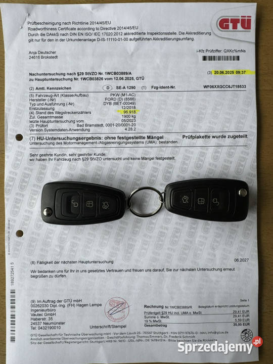 Ford Focus VAT marża Focus zachodniopomorskie Szczecin