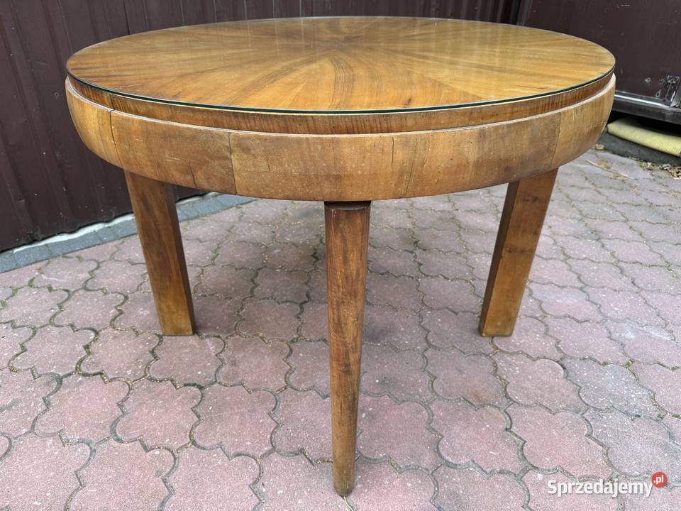 Stół bombka beczka okrągły art deco vintage mazowieckie Garwolin sprzedam