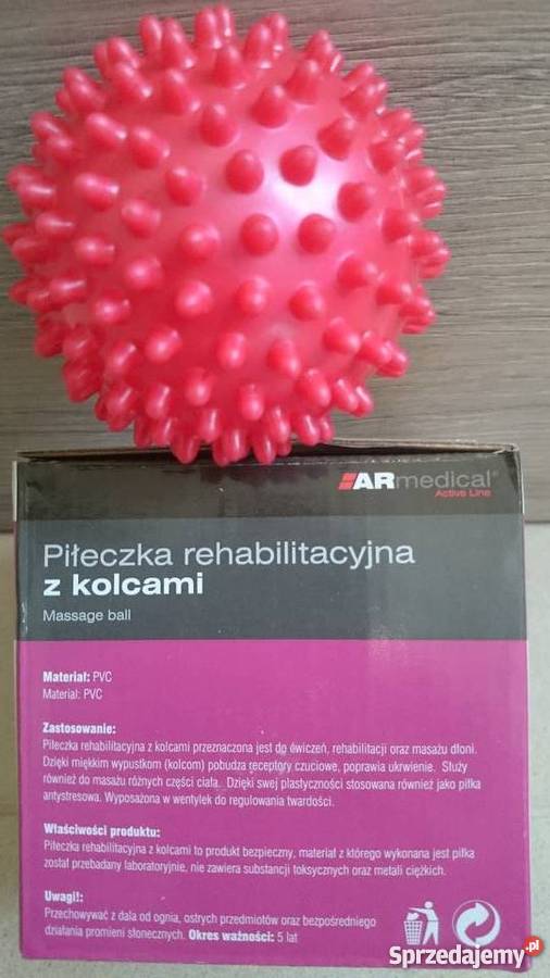 Piłka rehabilitacyjna do ręki z kolcami Kielce