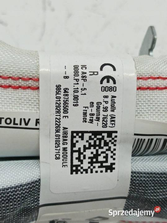 KURTYNA POWIETRZNA AIRBAG PRAWA 648756500E Dacia Motoryzacja