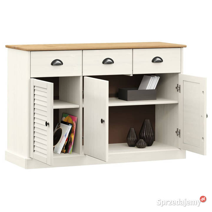 Szafka z szufladami VIGO 113x40x75 biała lita Warszawa