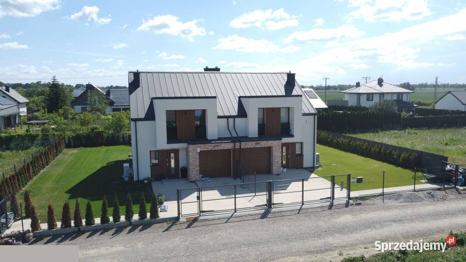 165 m2 duży ogród gotowy bliźniak Kampinos pustak