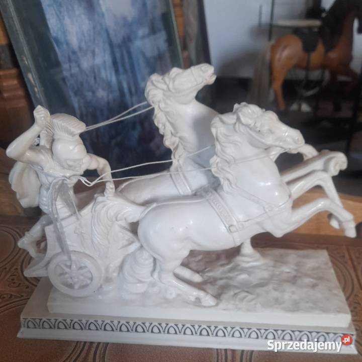 Posąg rzymski gladiator z rydwanem Amilcare Białystok sprzedam