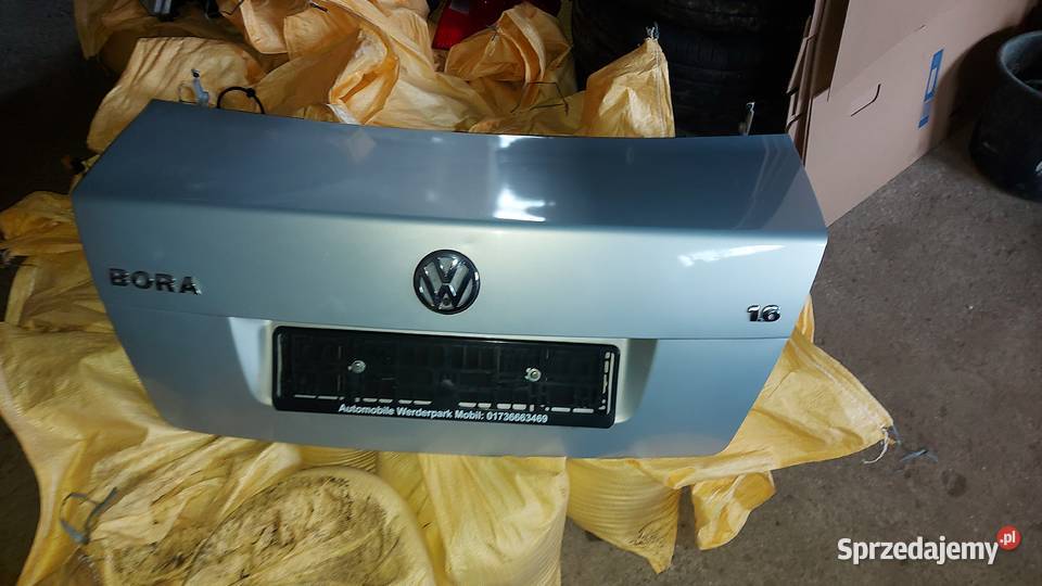 Tylna klapa kompletna z zawiasami VW Bora Poznań sprzedam