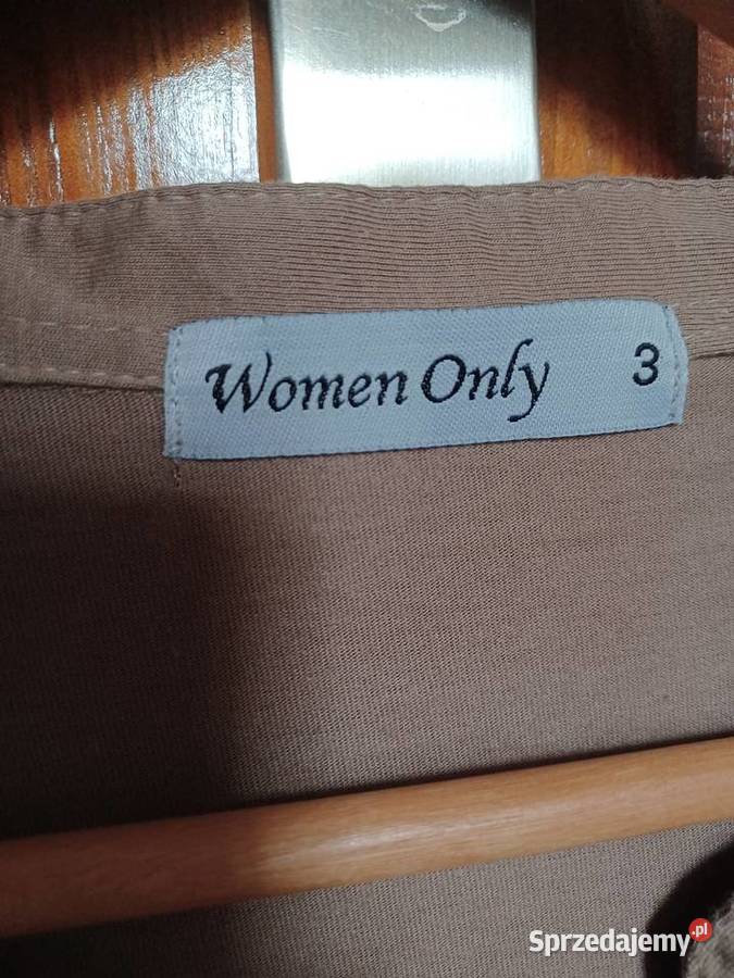 Bluzka długi rękaw Women Only brązowy khaki podkarpackie Rzeszów