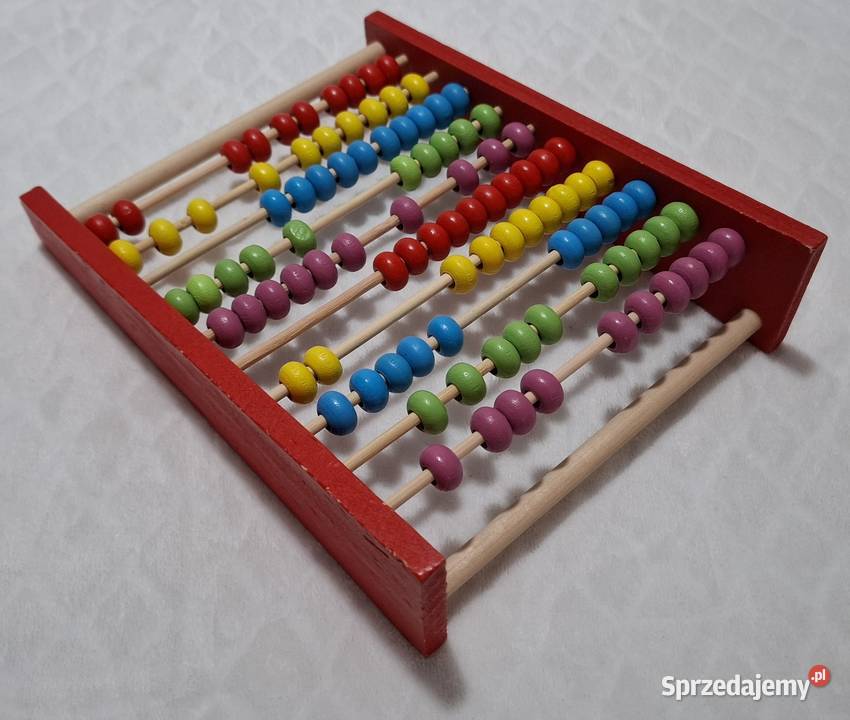 Liczydło drewniane do nauki liczenia 5x15x20 Zabawki Czeladź