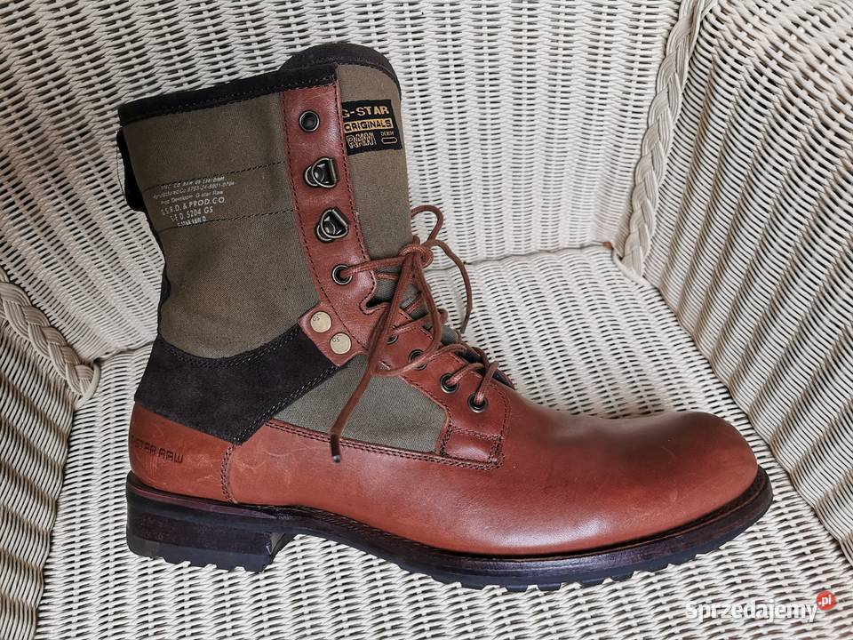 Buty trapery GSTAR RAW DENIM 44 Skóra naturalna Łask