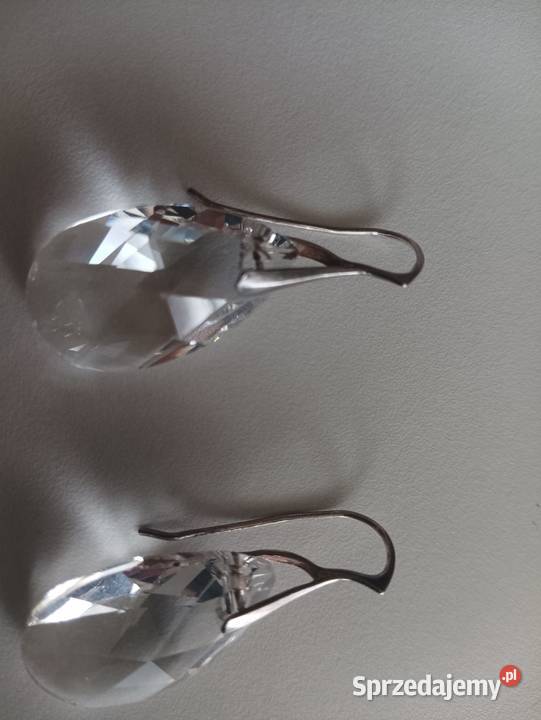 Kolczyki srebrne i wisiorki ze szkłem Swarovski srebro Bieruń