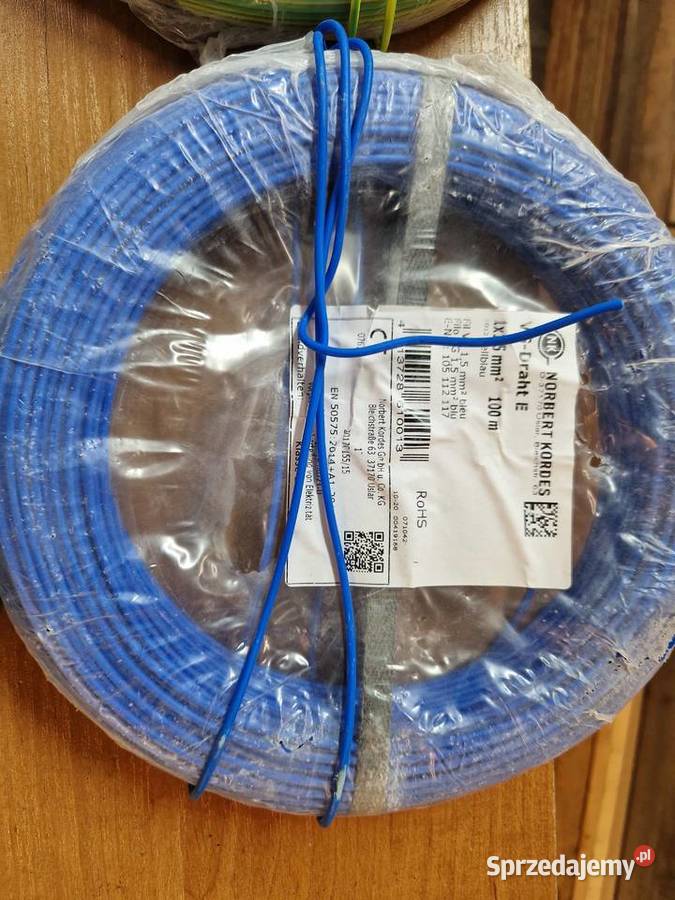Kabel przewód instalacyjny miedziany drut czarny lubelskie