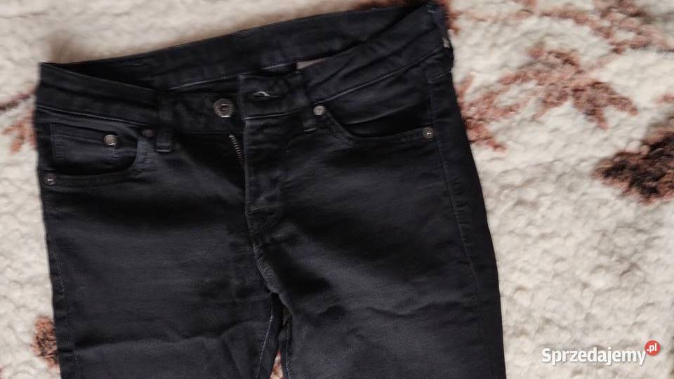 spodnie damskie jeansowe czarne denim Poznań