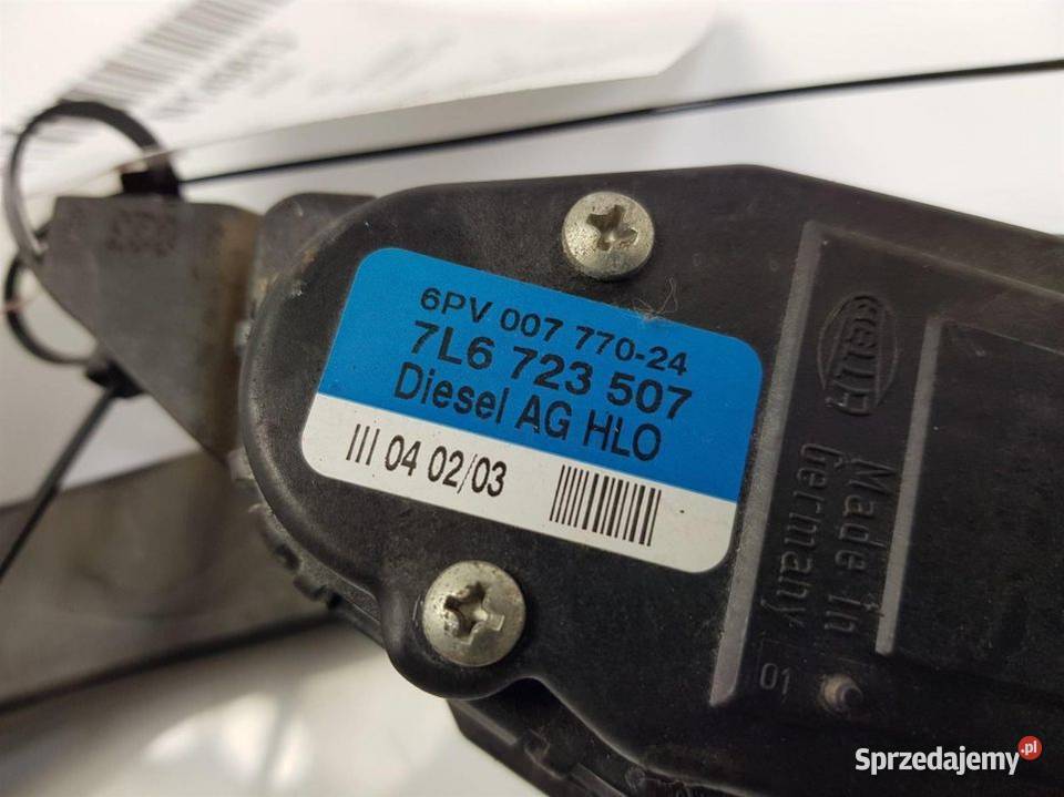 PEDAŁ VOLKSWAGEN TOUAREG 25 TDI 7L6723507 Lipno sprzedam