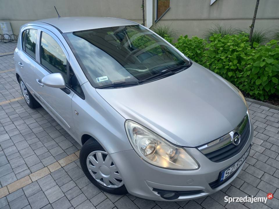 OPEL CORSA 12 EcoTec Nowy Przegląd 5Drzwi Klima srebrny śląskie Gliwice