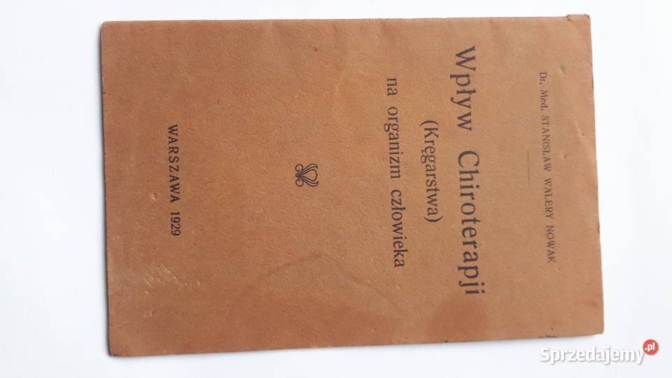 Wpływ Chiroterapji Stanisław Nowak Golczowice