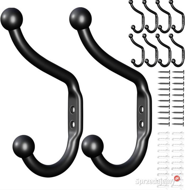 10x Wieszaki na ubrania ścienny klucze kurtki do Domaszczyn sprzedam