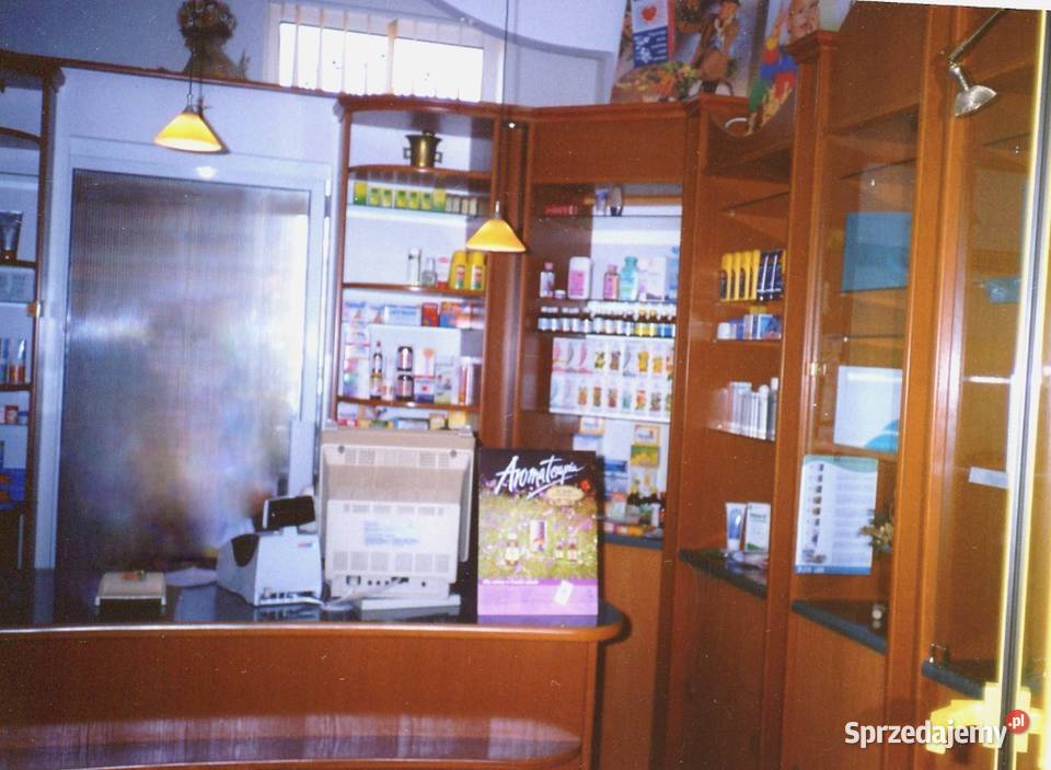 Komplet mebli apteczny zielarski ekspozycja Tarnów