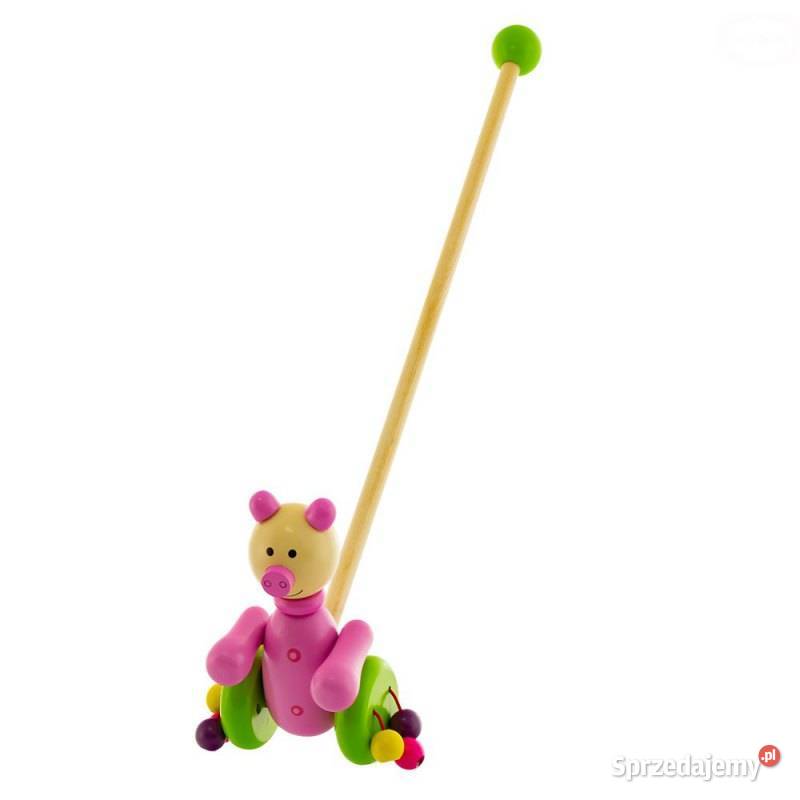 DREWNIANA ZABAWKA PCHACZ ŚWINKA Bielsk Podlaski