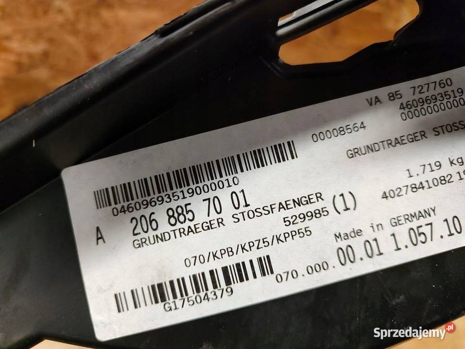 Ślizg Zderzaka Prawy Przód Mercedes Ckl A206 AMG Pleszew sprzedam