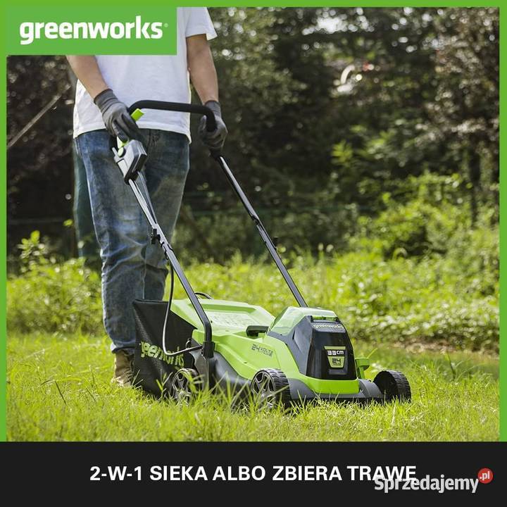 Greenworks GD24LM33K2 Kosiarka akumulatorowa 24V Kosiarki akumulatorowe Rzeszów