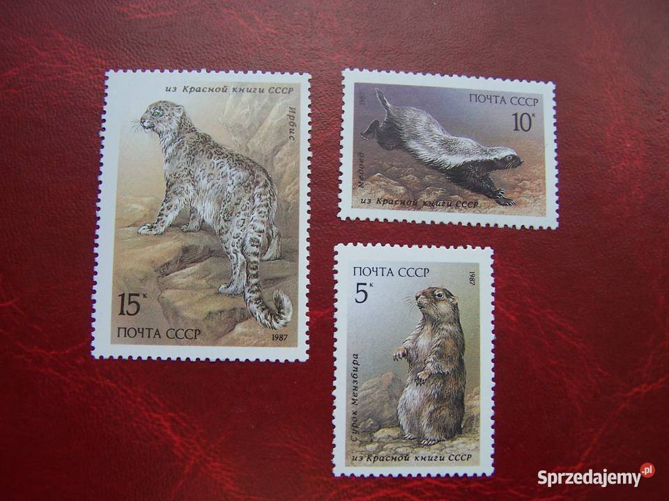 ZSRR 1987 MNH Mi 571113 Fauna Zwierzęta śląskie Tychy