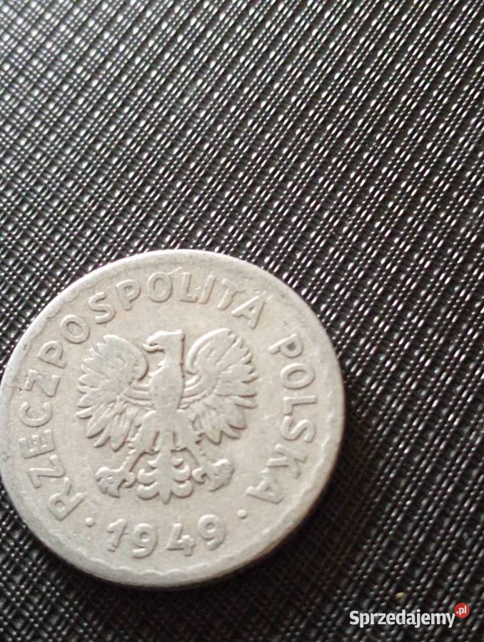 Sprzedam trzecie 1 zl 1949 r bzm