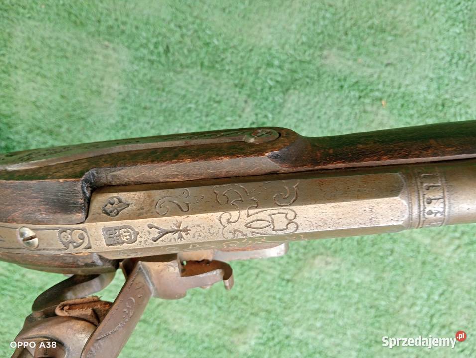 pistolet skałkowy marynarski Bielawa
