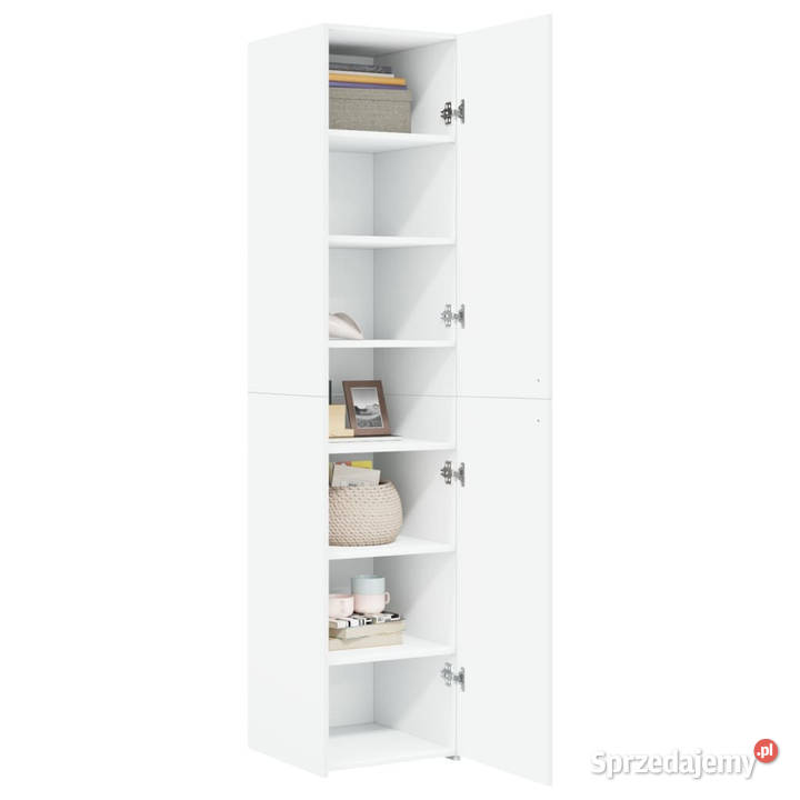 Wysoka szafka biała 40x425x185 materiał mazowieckie Warszawa sprzedam