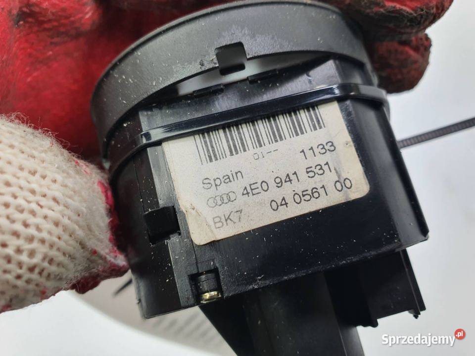 WŁĄCZNIK ŚWIATEŁ AUDI A8 D3 4E0941531 osobowe Lipno