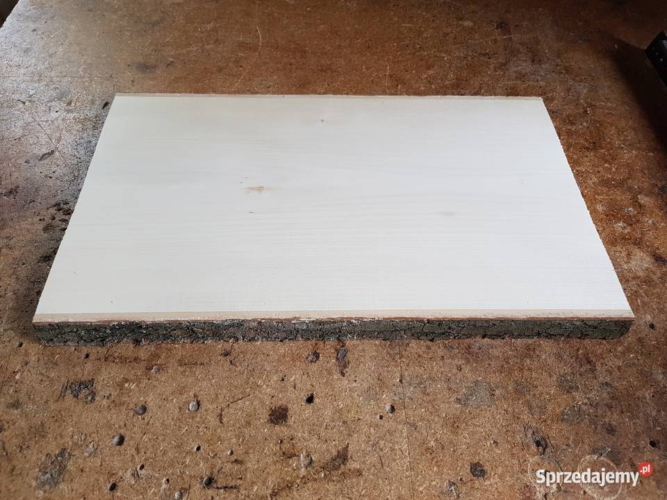 Deska lipowa z korą 50x225x25 rzeźba ikony łódzkie Łódź sprzedam