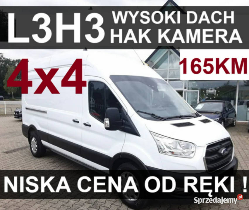 Ford Transit 4x4 L3H3 Wysoki Dach Hak 165 4x4 tempomat Szczecinek sprzedam