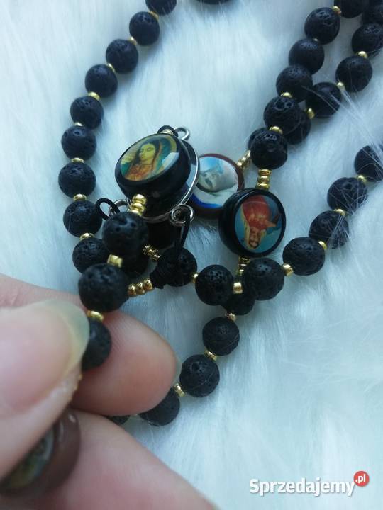 Różańce z lawy wulkanicznej Jasło