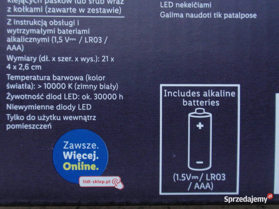 Listwa świetlna LED z czujnikiem ruchu Livarno Łódź