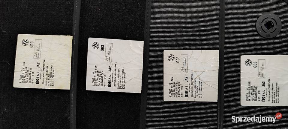 Dywaniki welurowe Golf Oryginalne Polkowice sprzedam