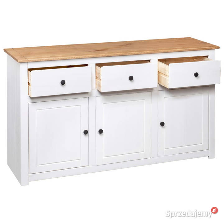 Szafka biała 135x40x80 lite drewno sosnowe seria mazowieckie Warszawa sprzedam