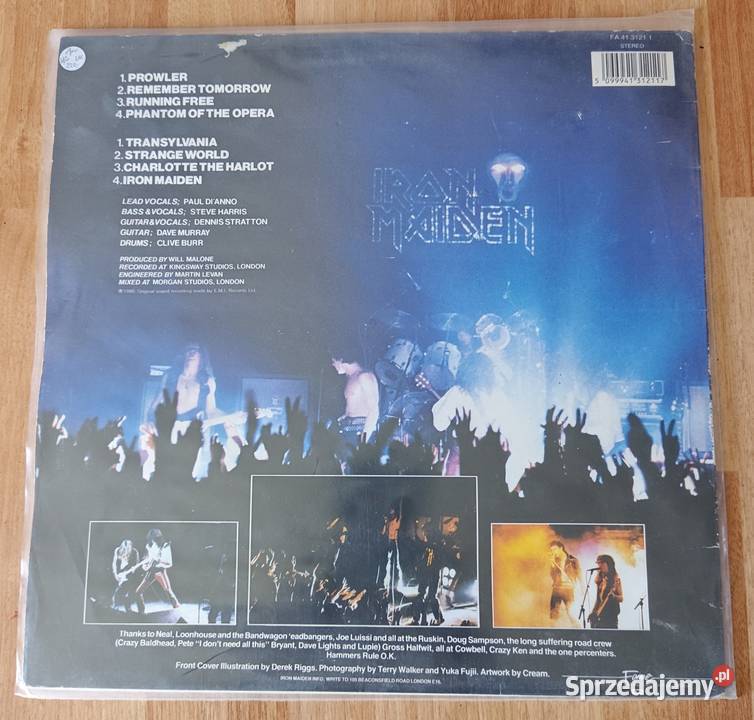 Iron Maiden Iron Maiden LP Wydanie UK FAME Stan Muzyka Ochojno