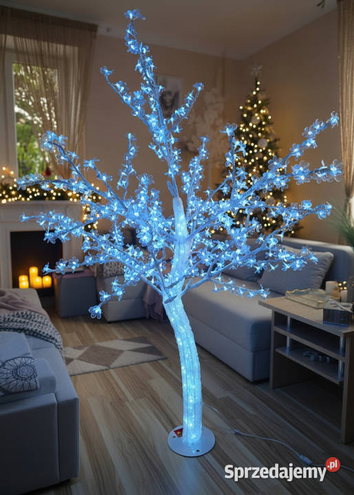 Drzewko led flash kwiat wiśni 150 różowe Czajków