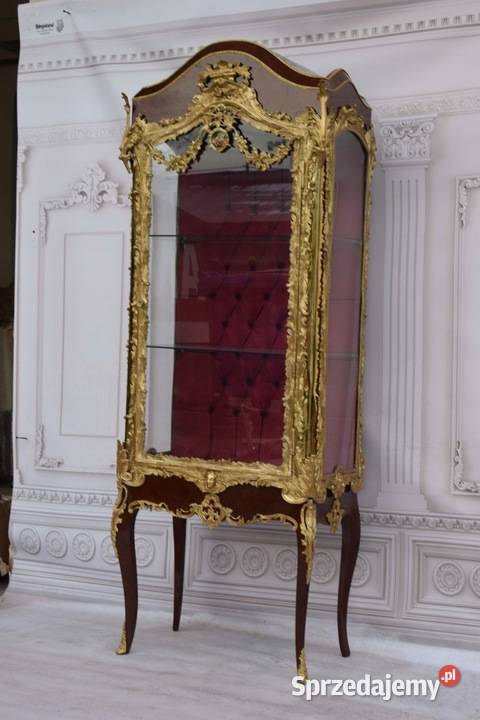 Witryna EMPIRE Gablotka z Brązu Złoconego Kraków