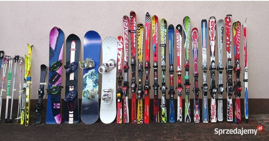 Narty snowboard buty kaski kijki opolskie Krapkowice
