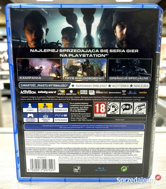 Gra 4 Call of duty modernwarfare 2 warmińsko-mazurskie Elbląg
