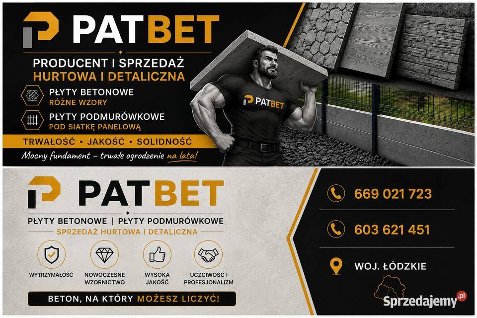 Zapraszamy płyty betonowe