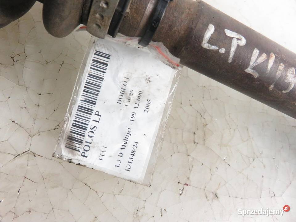 PÓŁOŚ LEWA PRZEDNIA FIAT DOBLO 13 D Układ napędowy