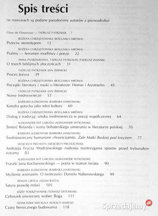 Glosariusz starożytności do pozytywizmu Tadeusz Czasopisma Chełm