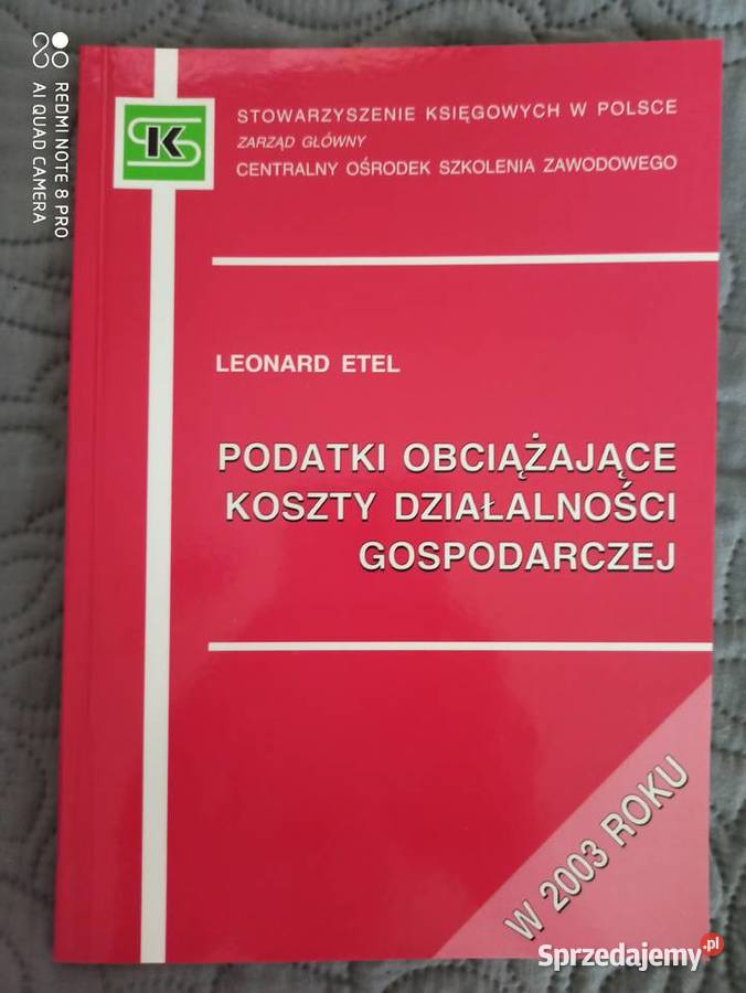 PODATKI OBCIĄŻAJĄCE KOSZTY DZIAŁANOŚCI miękka Warszawa sprzedam