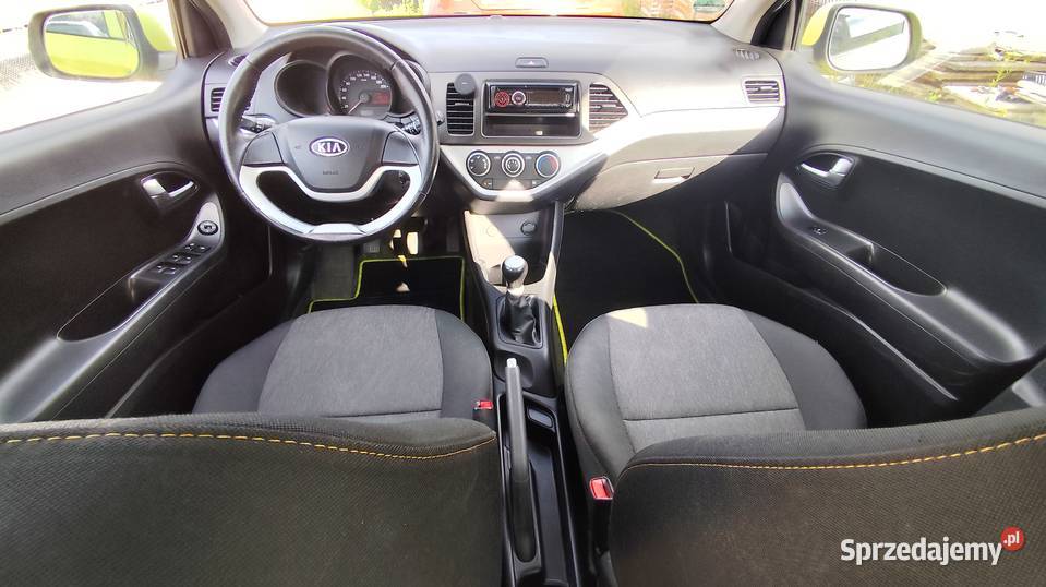 Kia picanto II 2012r 5D klimatyzacja limonka z Sosnowiec