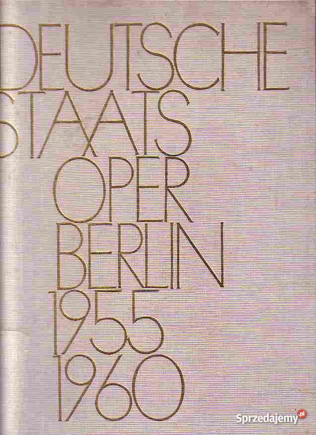 1213 DEUTSCHE STAATS OPER BERLIN 1955 1960 REDAK Czyrna